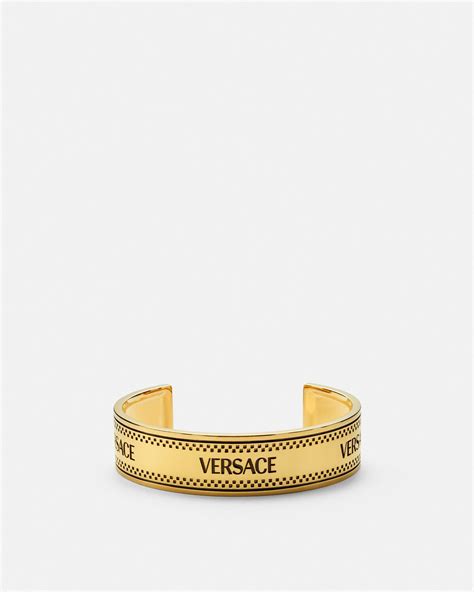 vintage versace logo bracelet|versace bracelet for women.